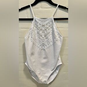 Intimately Free People Solstice White Seamless Bodysuit Size M/L